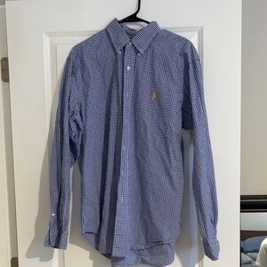 Ralph Lauren Blue Gingham Men's Shirt